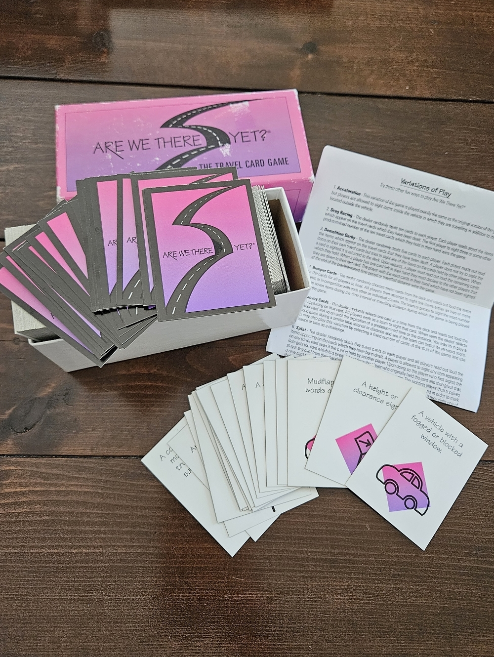 Are We There Yet?‎ Vintage Travel Card Game - Approx. 500 Cards Ages 7 And Up